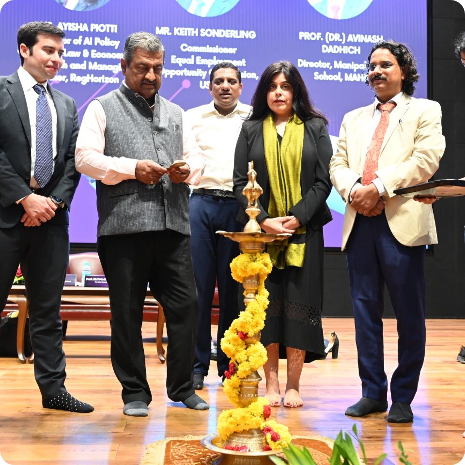 Lamp lighting ceremony at AI Policy conference